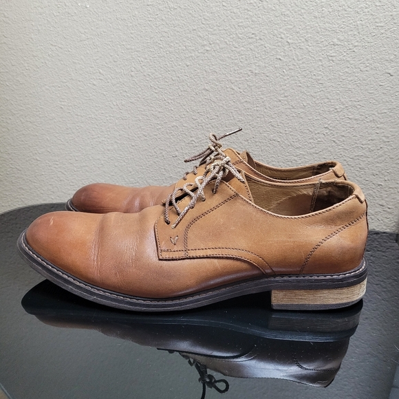 Vionic Men's Graham Brown Leather Dress Shoes Size 12 - Picture 1 of 9